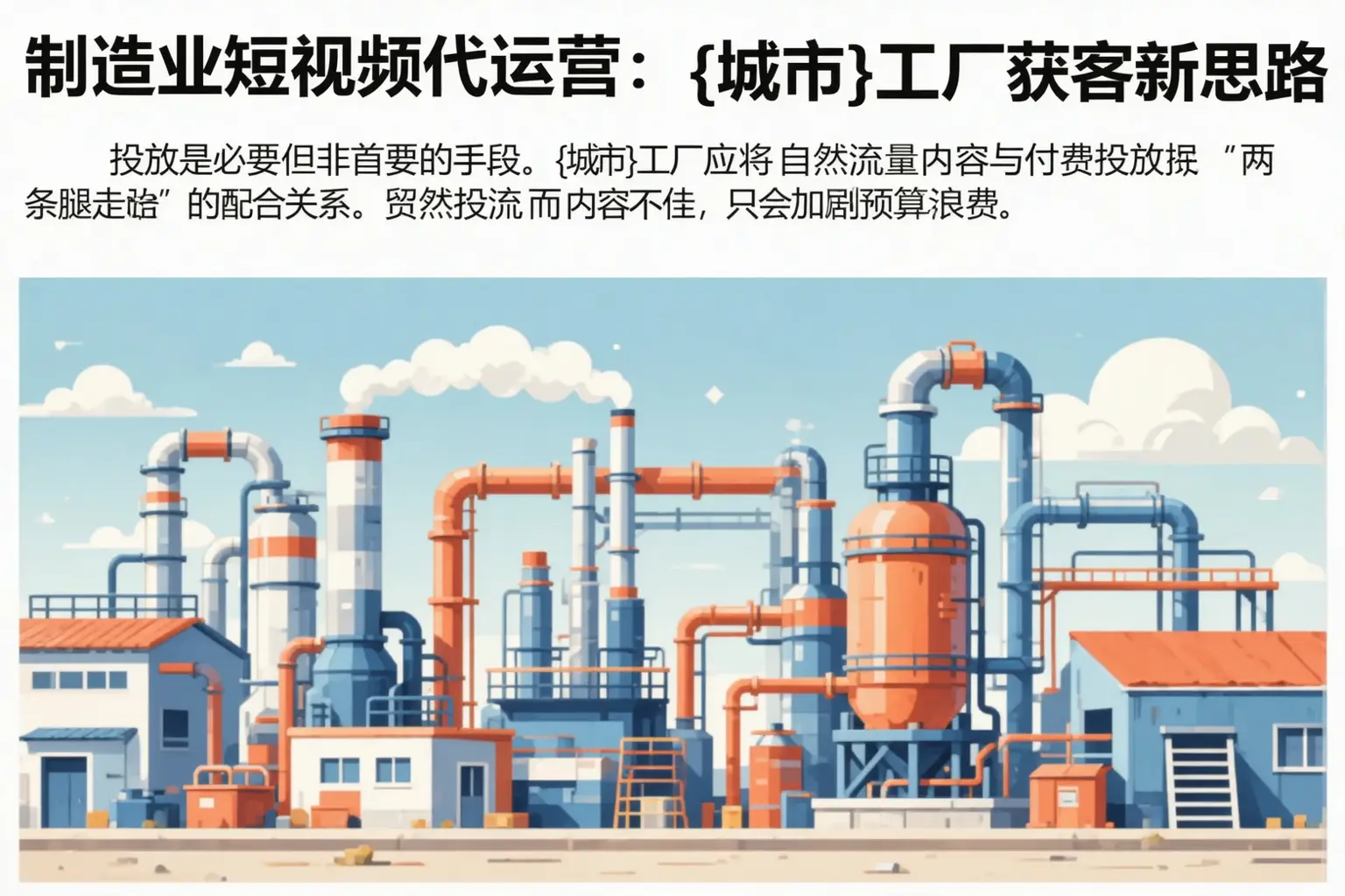 制造业短视频代运营：龙城工厂获客新思路